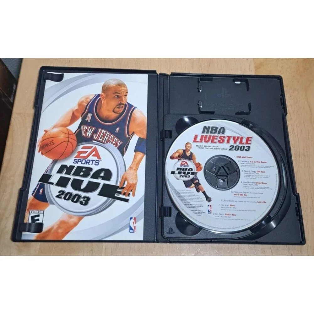 PS2 2 NBA Live 03 & ESPN NBA 2 Night w Manual's
